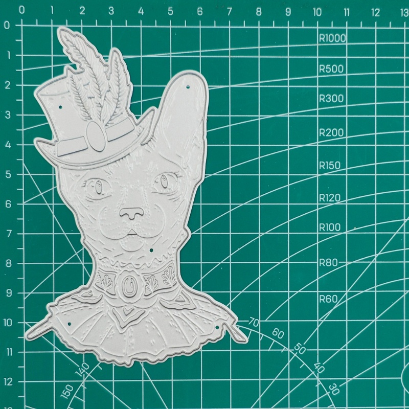 Khuôn Cắt Giấy Kim Loại Hình Mèo Siêu Nữ Tính