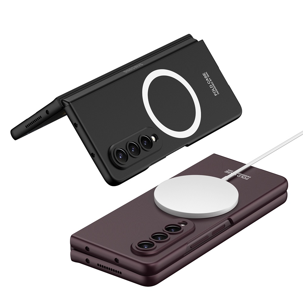 Ốp Điện Thoại Tích Hợp Kính Cường Lực Có Vòng Từ Tính Dành Cho Samsung Galaxy Z Fold 4 3
