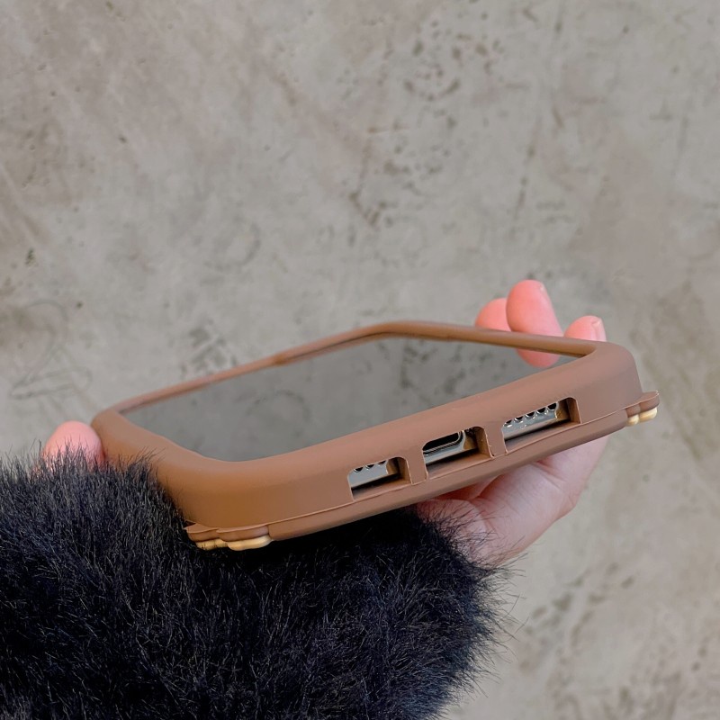 Ốp Điện Thoại Silicon Mềm Hình Gấu Và Bong Bóng Dễ Thương Cho iPhone 14 13 12 11 Pro MAX Xs XR X 8 7 Plus SE 2020
