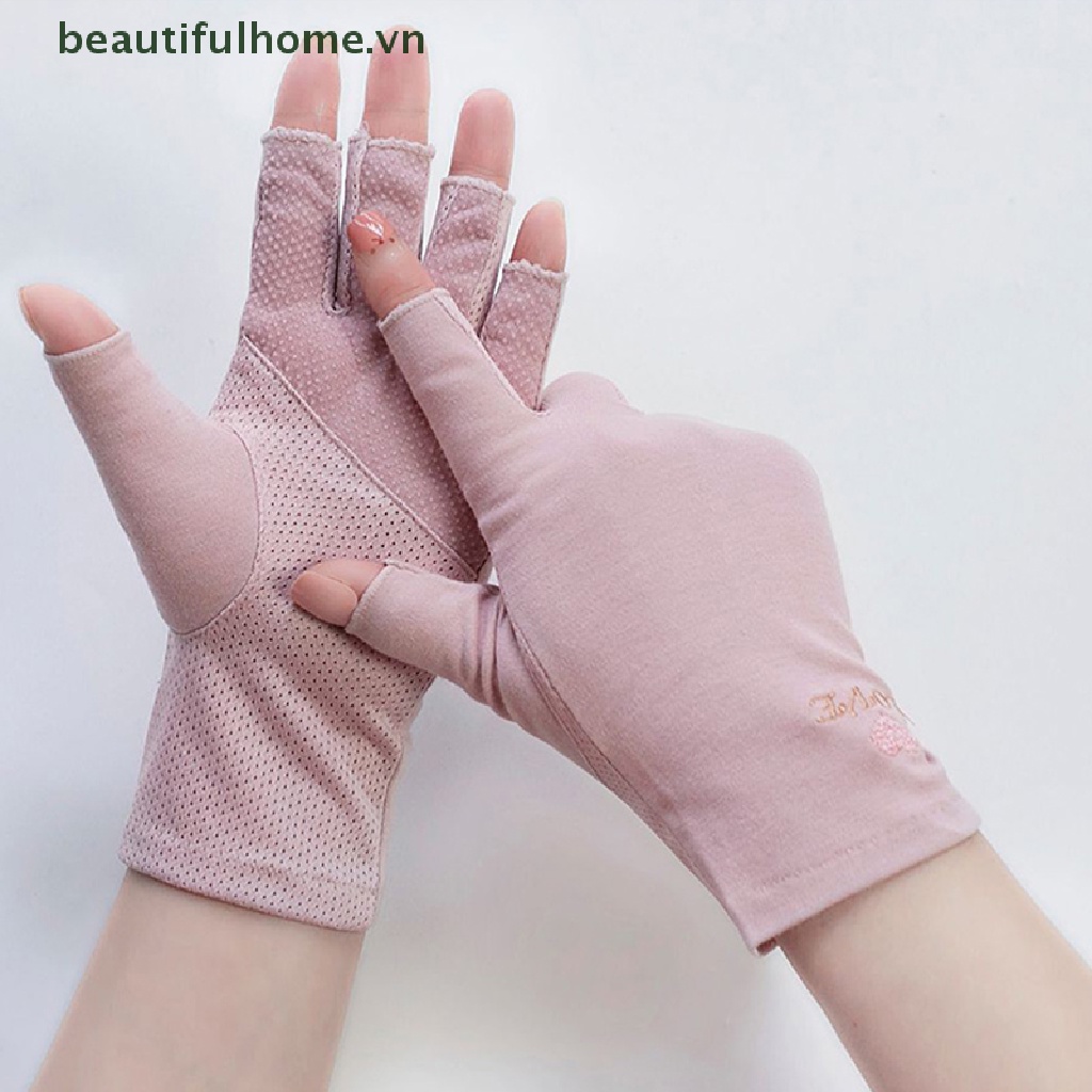 1 Đôi Găng Tay Chống Tia UV Bảo Vệ Móng Tiện Dụng