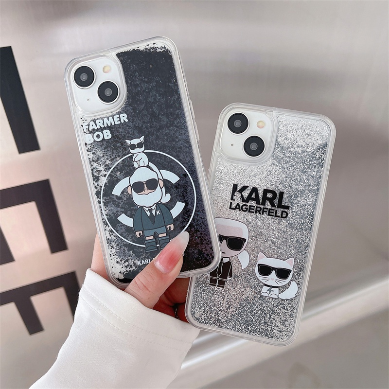 Ốp Điện Thoại PC Cứng Chống Sốc Màu Đen / Bạc Thời Trang Cho iPhone 11 13 12 14 Pro Max 7 8 14 Plus Xr X Xs Max
