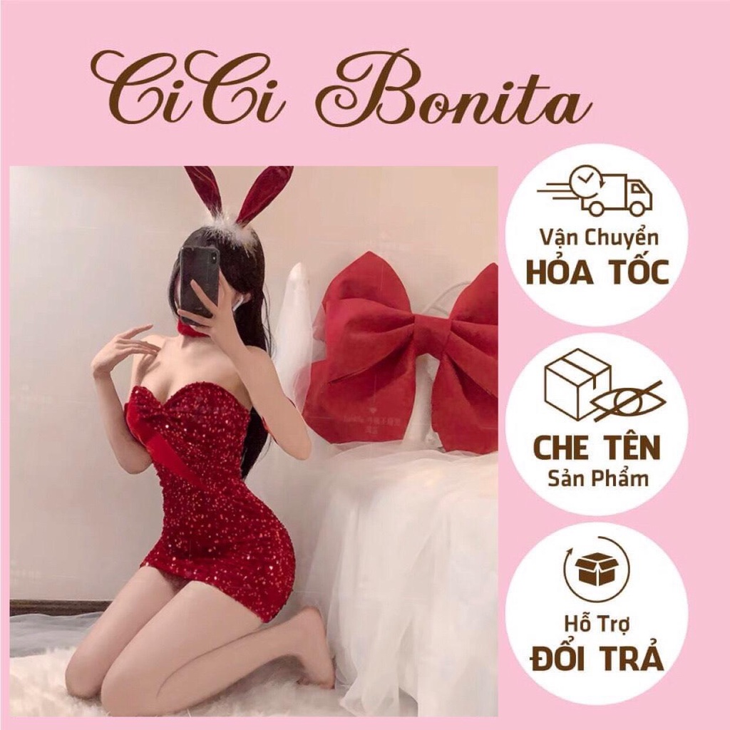 Váy ôm body hóa thỏ dễ thương/ cô nàng tiệc tùng, hàng cao cấp loại 1 CP75 CICI BONITA HCM
