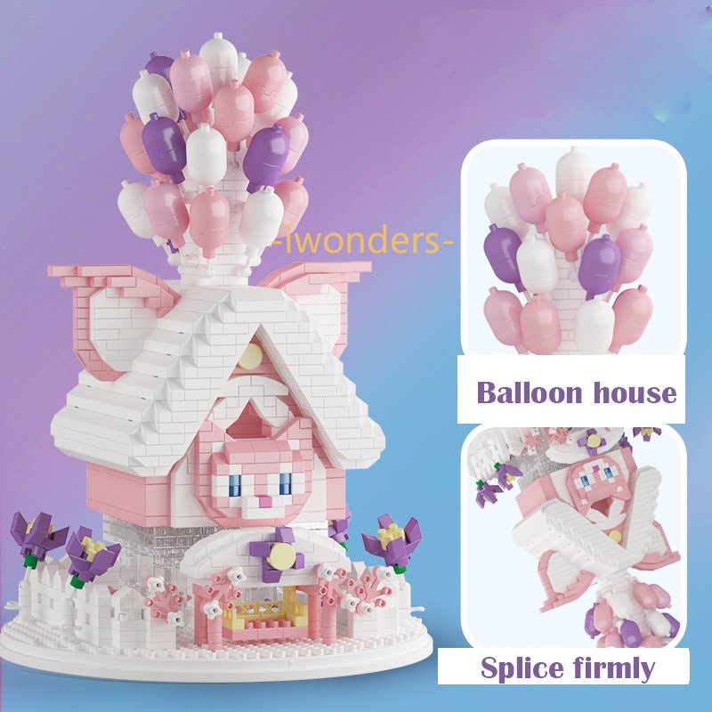 Bộ Đồ Chơi Lắp Ráp Ngôi Nhà Bong Bóng Nano StellaLou Lotso Linaell