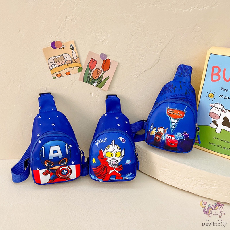 Túi Đeo Chéo Hoạt Hình Xinh Xắn Theo Phong Cách Hàn Quốc Dành Cho Bé