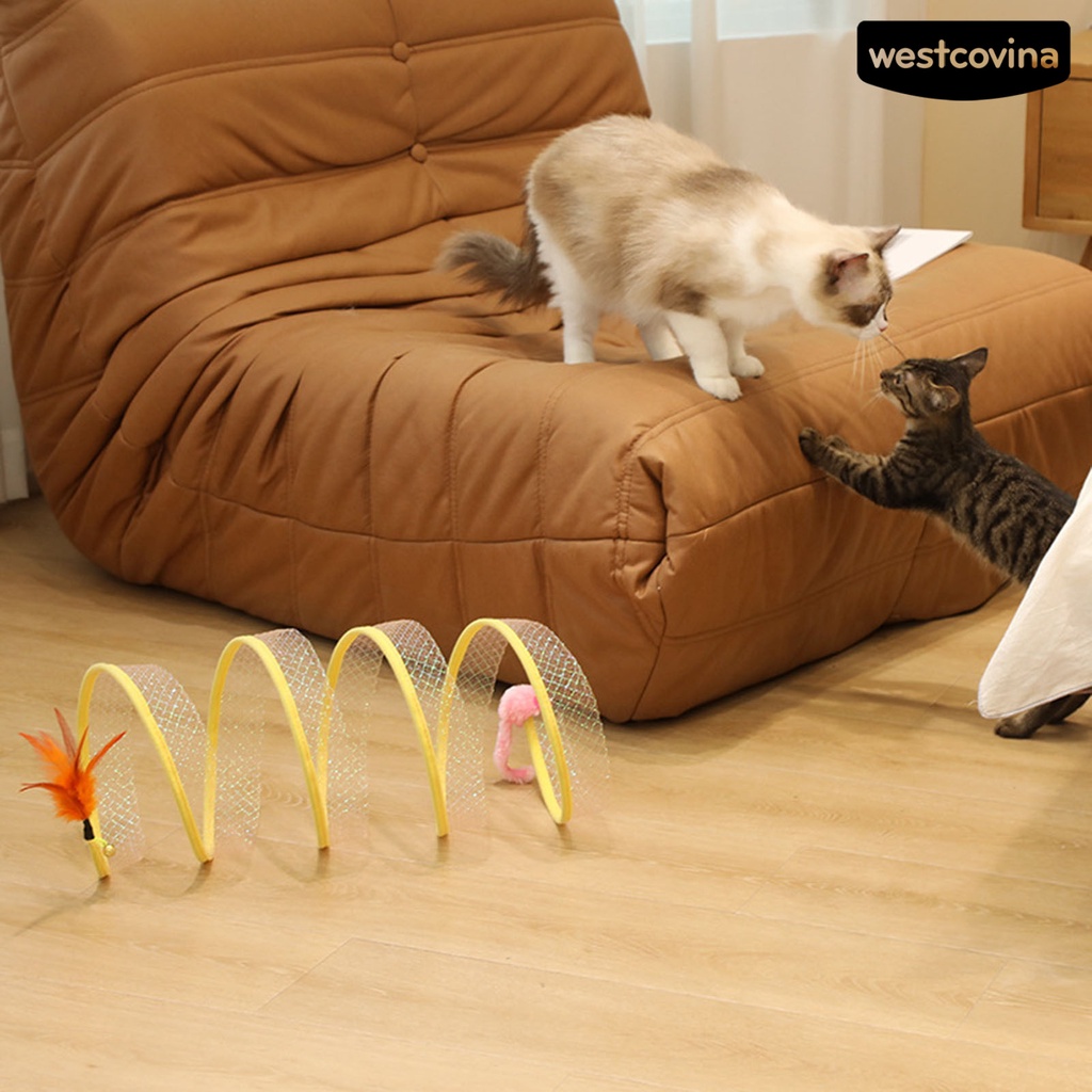 [COD]♝Đồ Chơi Đường Hầm Hình Chữ S Chống Rách Có Thể Gấp Gọn Tiện Dụng Cho Mèo Cưng