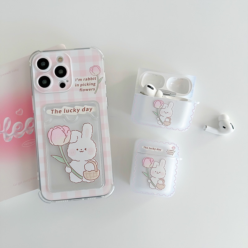 Ốp Điện Thoại In Hoạt Hình Kèm Ngăn Đựng Thẻ Cho iPhone 14 13 12 11 PROMAX XS XR XSMAX SE2020 6 7 8PLUS MINI 2 / 3