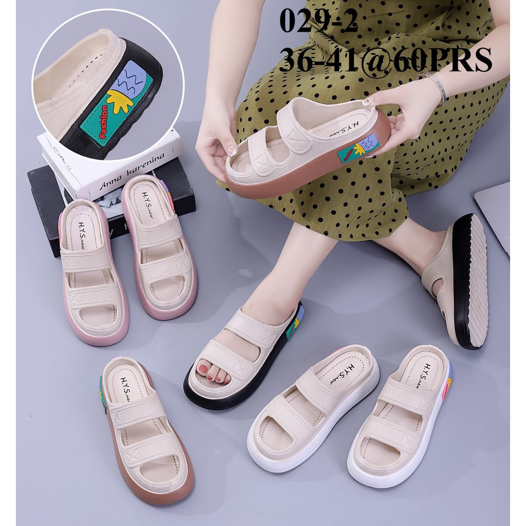 Giày Sandal Cao Su Dẻo Nhập Khẩu HYS 029 Nhập Khẩu Từ Hàn Quốc Cho Nữ