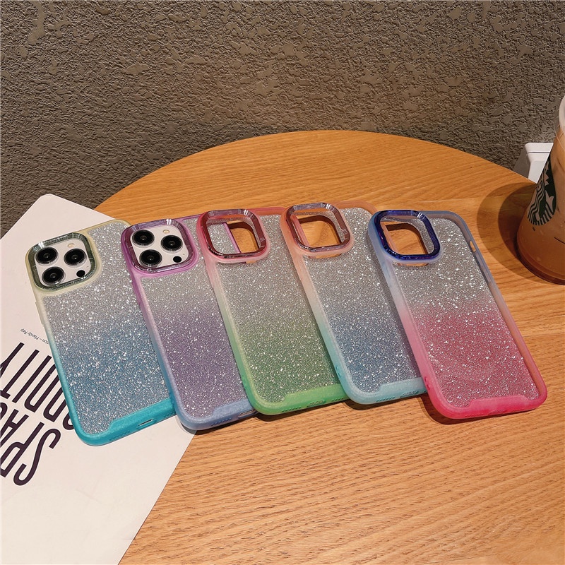 Ốp Điện Thoại Màu Gradient Thời Trang Chống Sốc / Thấm Nước Cho iphone14promax 13pro 12promax 11promax 12Pro