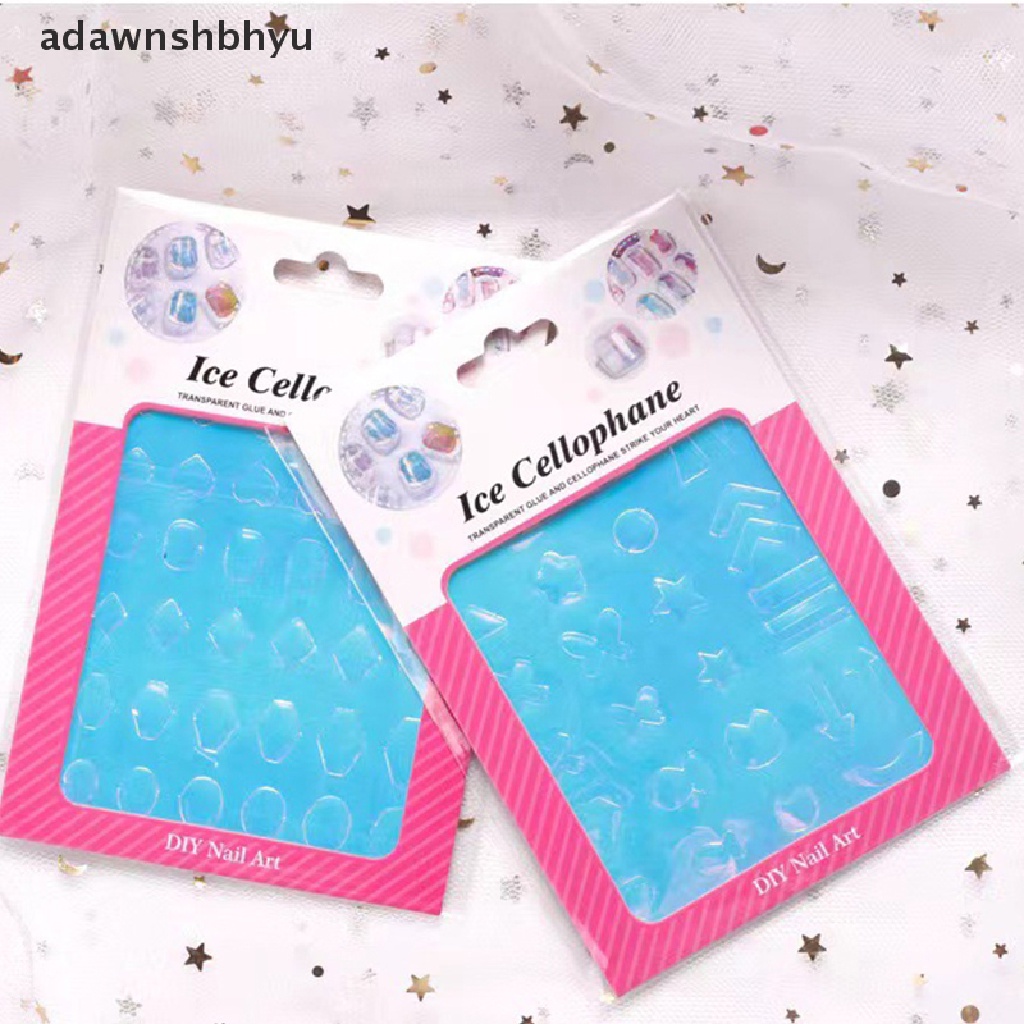 1 Tờ Nhãn Dán Trang Trí Móng Tay Nghệ Thuật Hình Đá Cực Quang