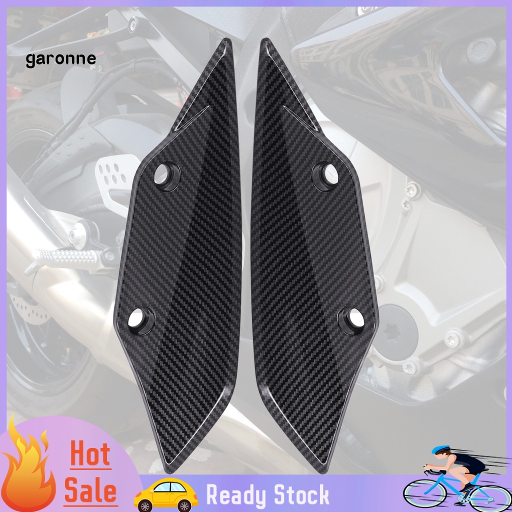 Set 2 Ốp Viền Bảng Điều Khiển Xe Máy Bằng ABS Họa Tiết Sợi Carbon Dễ Sử Dụng Cho BMW S1000RR 2009-2014