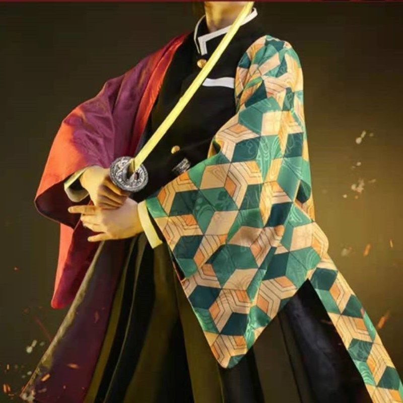 Demon Slayer cosplay Tomioka Giyuu Anime Cos Costume Suit Uniforms  performance  Adult Party For men and women