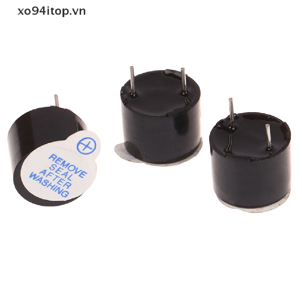 XOITOP 10PCS Active Buzzer 5V Magnetic Long Conous Beep Tone 12095 Mini Plug Speaker VN