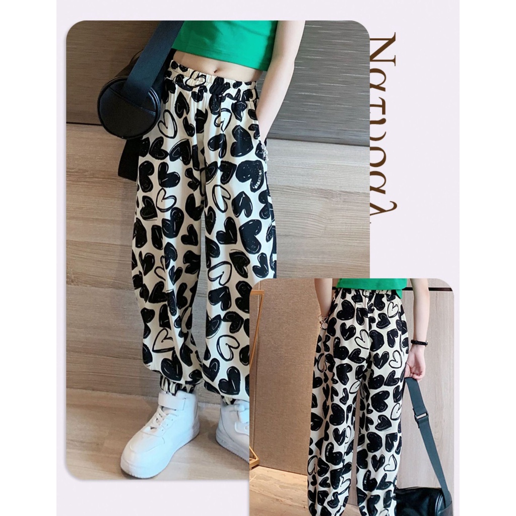 Quần Dài 90-160CM Phong Cách Mùa Hè Thời Trang Cho Bé Gái