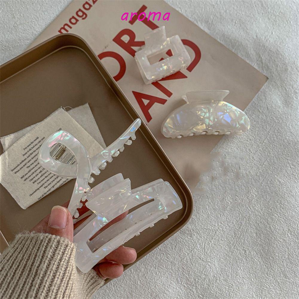 Kẹp Tóc Đuôi Ngựa Hình Cá Mập Phong Cách Retro Đơn Giản Sáng Tạo Dành Cho Nữ AROMA