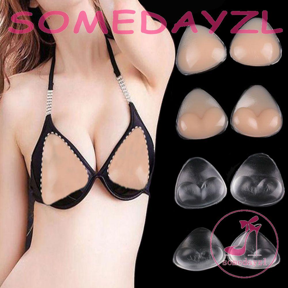 1 Cặp Miếng Đệm Nâng Ngực Bằng Silicon Hình Tam Giác Gợi Cảm Cho Nữ