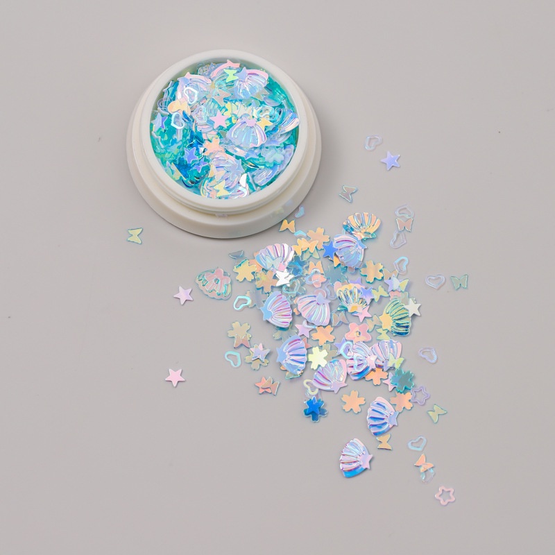 Phụ Kiện Trang Trí Móng Tay Hình Hoa Tuyết / Bướm / Trái Tim Nhiều Màu Sắc Lấp Lánh