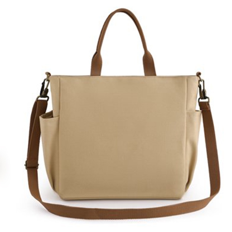 Túi Đeo Chéo Vải canvas Sức Chứa Lớn Phong Cách Nhật Bản Đơn Giản Cho Nữ