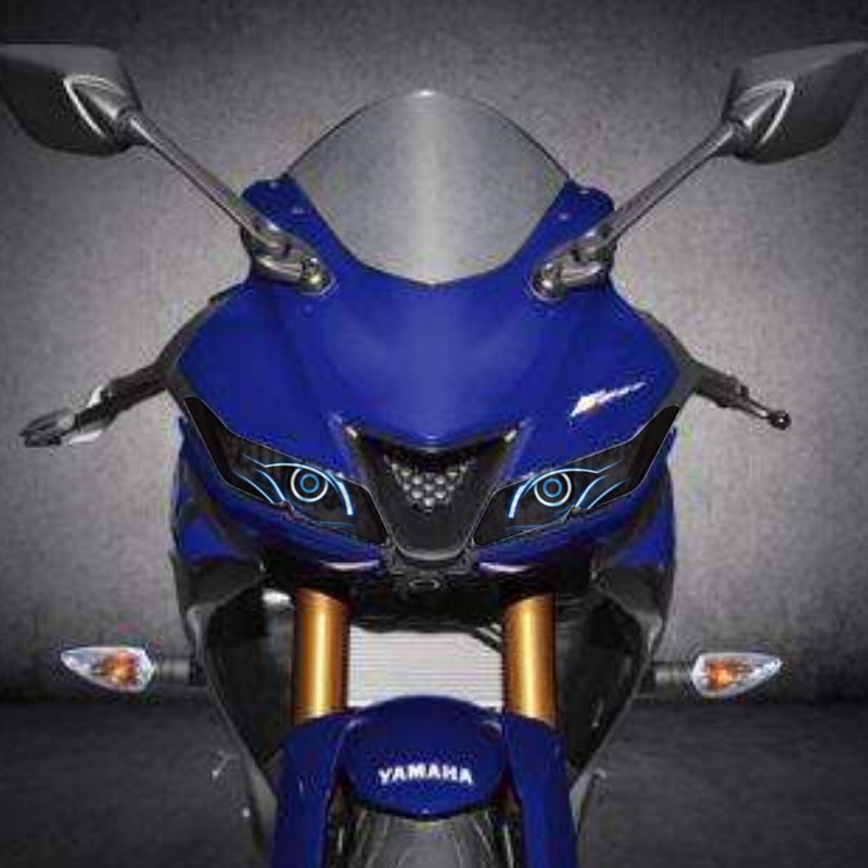 Miếng Dán Bảo Vệ Đèn Pha Trước Cho Xe Mô Tô YAMAHA YZF-R15 V3 YZF-R125 V3 2017 2018 2019