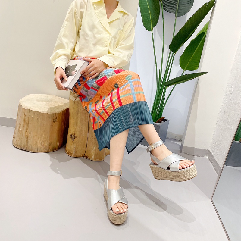 Giày Sandal Đế Xuồng Hở Ngón Thời Trang Mùa Hè 2023 Dành Cho Nữ