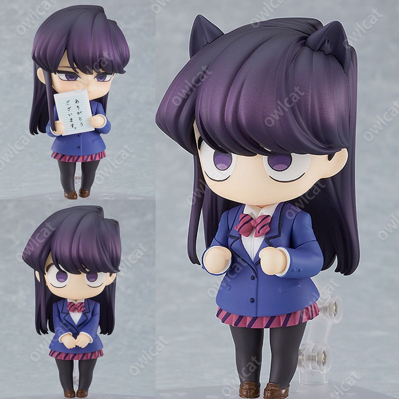 Mô Hình Nhân Vật Shouko Komi  1853# 10cm Action Figure JK Uniform Cat Girl Komi-san Is Bad at Communication Komi Can't Communicate PVC Packed in Box Model Nendoroid