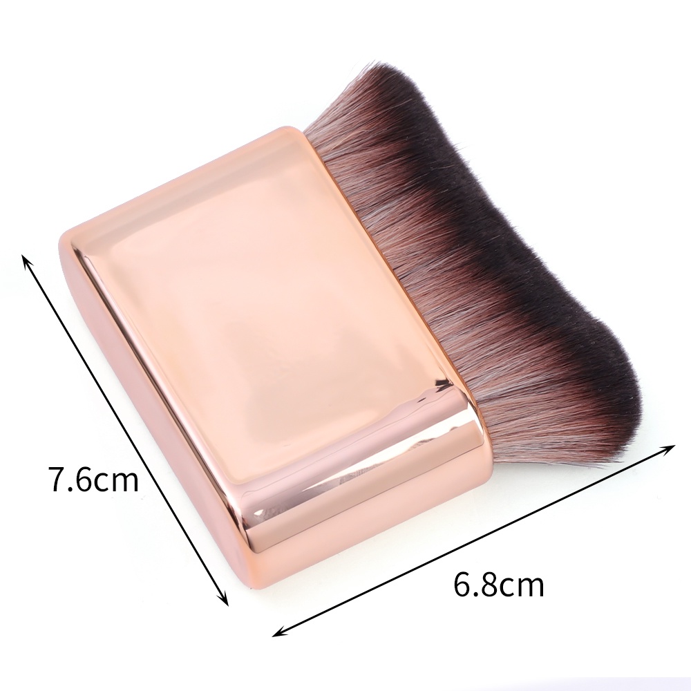 Cọ Trang Điểm Đa Năng Góc Rộng Bằng Sợi Nhân Tạo Mềm Mại Màu Vàng Hồng