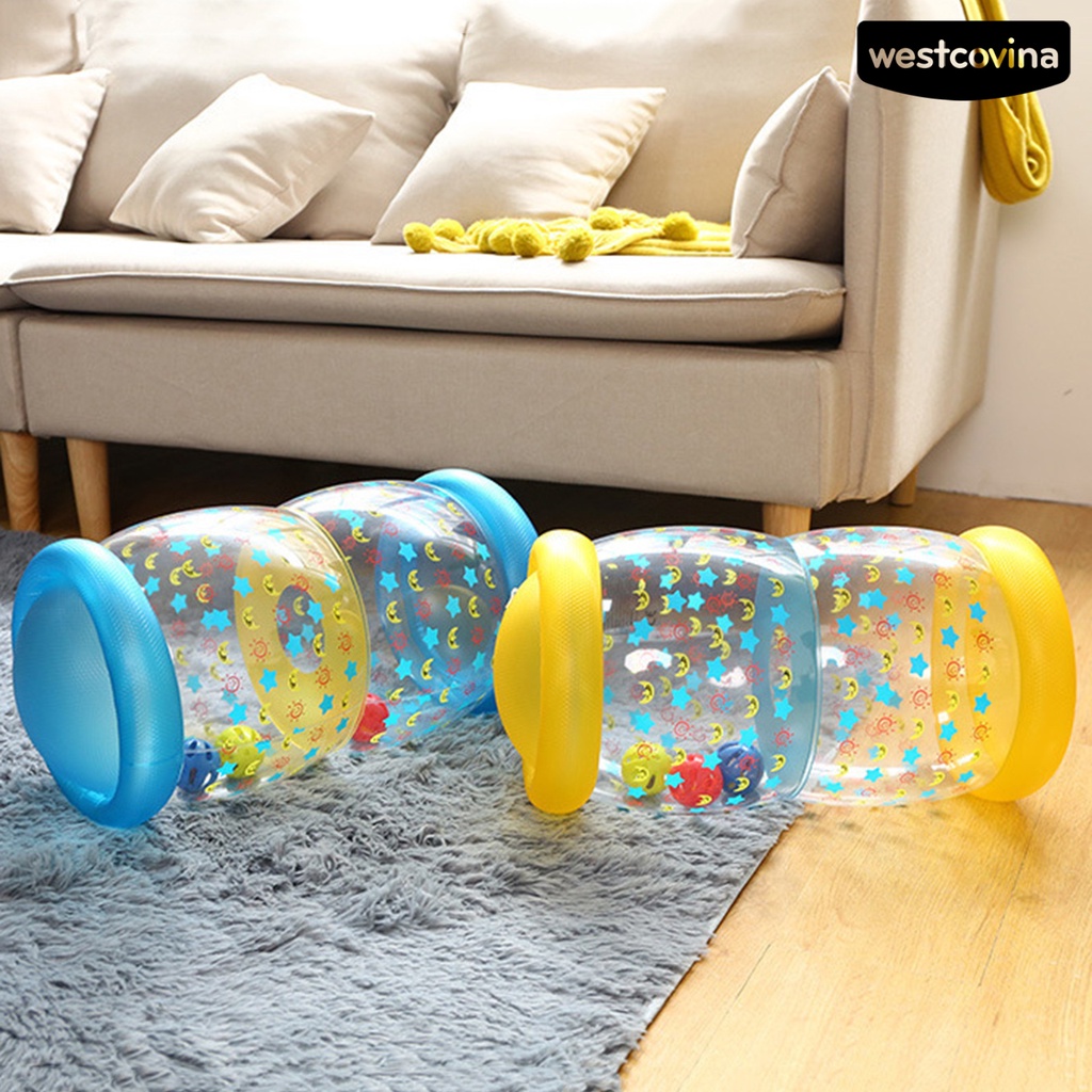 [COD]♋Đồ Chơi Con Lăn Trong Suốt Bơm Hơi Chống Mài Mòn Phát Triển Sớm Cho Bé