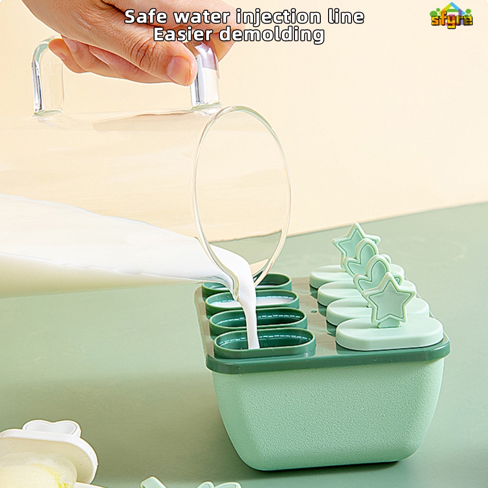 Khuôn Làm Kem Bằng Silicone Nhiều Ngăn Tiện Dụng Khi Đi Dã Ngoại