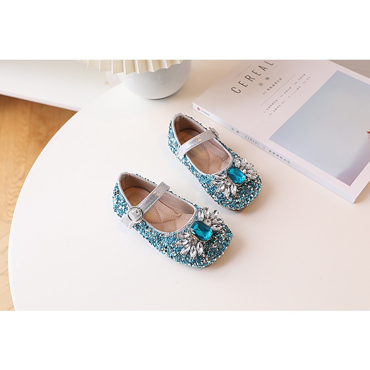 Giày Công Chúa Mary Jane Đính Đá Đáng Yêu Thời Trang Xuân Hè 2023 Cho Bé Gái