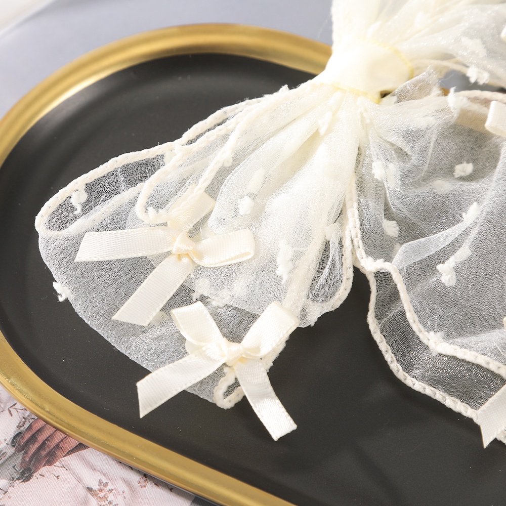 Haimeikang Kẹp Tóc Hình Nơ Họa Tiết Chấm Bi Thời Trang Hàn Quốc Cho Nữ