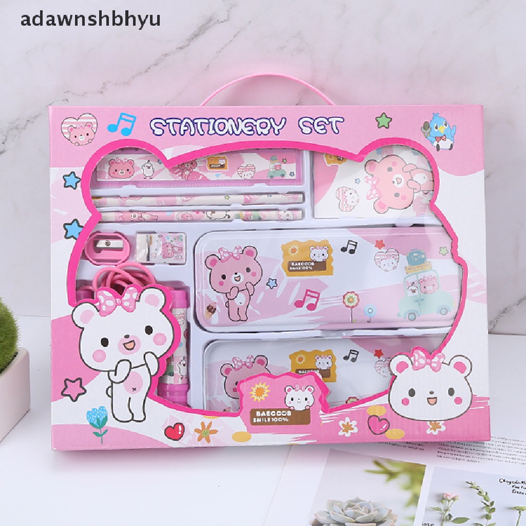 Set 8 Dụng Cụ Học Tập Dễ Thương Cho Bé