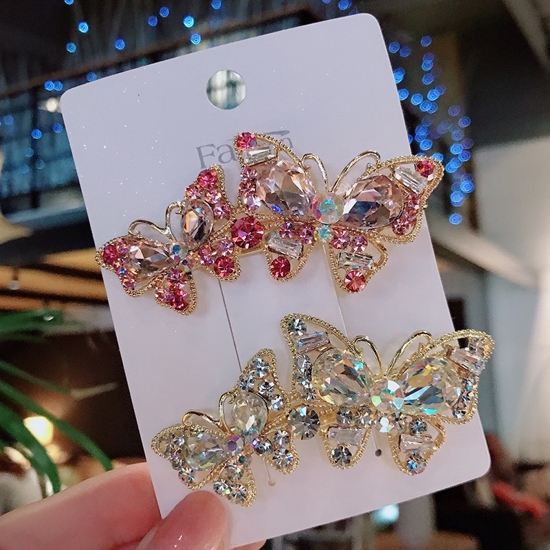 Kẹp Tóc Hình Bướm Đôi Cổ Điển Dễ Thương