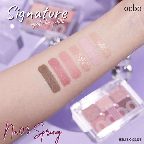 Bảng Phấn Mắt 6 Ô Odbo Signature Eyeshadow Palette OD276 - ODBO.STORE