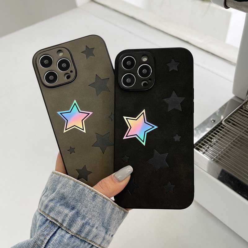 Ốp Điện Thoại Cứng Họa Tiết Ngôi Sao Màu gradient Thời Trang Cho iphone 14 15 plus 11 12 13 14 15 pro max x xr xs max