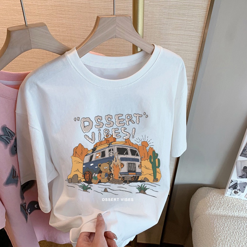 NRVP Áo Thun 100% Cotton Tay NgắN Plus Size Cho Nam Và Nữ