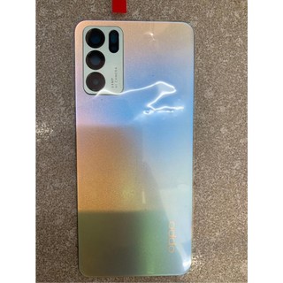 Nắp lưng oppo reno 6 5g màu bạc đa sắc zin hãng