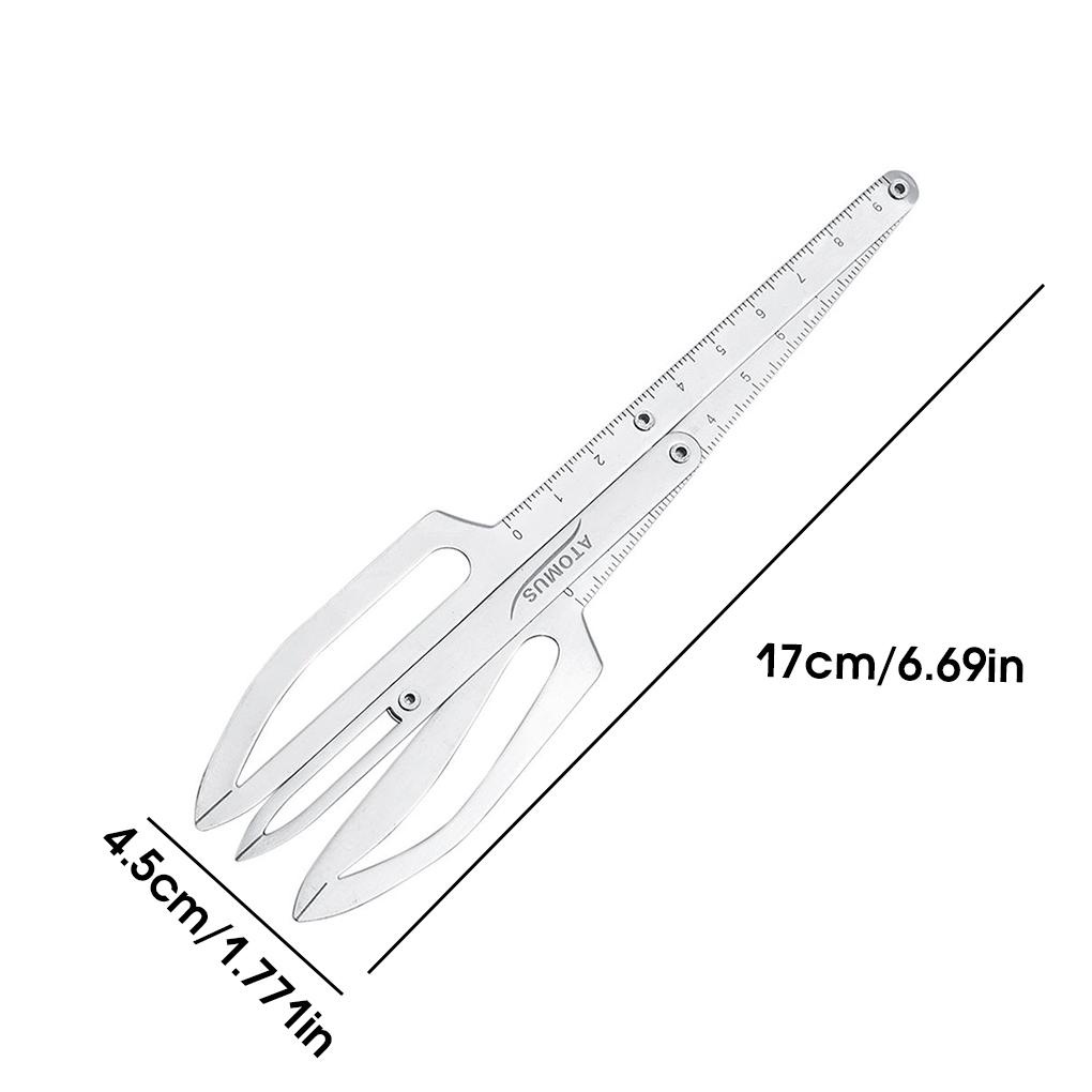 Thước Đo Định Hình Chân Mày Linh Hoạt Bằng Thép Không Gỉ