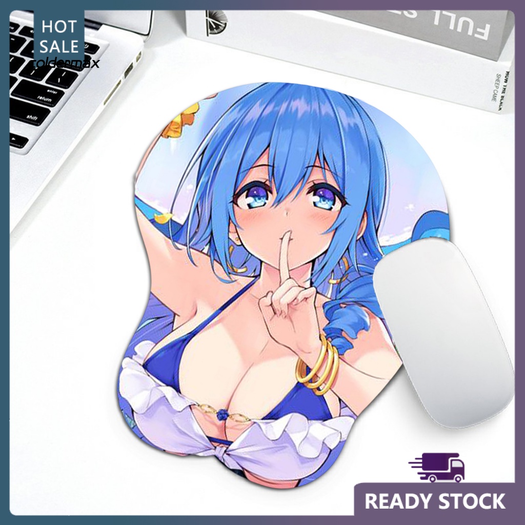 COLD Soft Mouse Wrist Pad for Home Cartoon Anime 3D Sexy Chest Mouse Pad Support Wrist