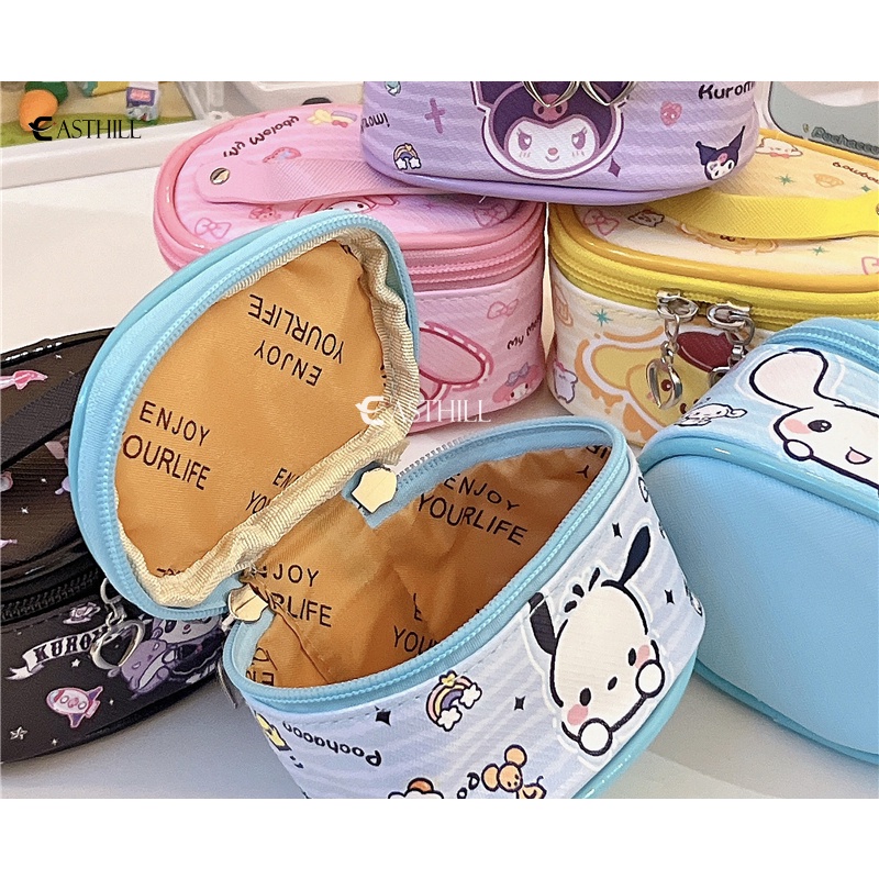 Ví Đựng Tiền Xu Mini Bằng PU Hình Mèo Cinnamoroll Kuromi KT Dễ Thương