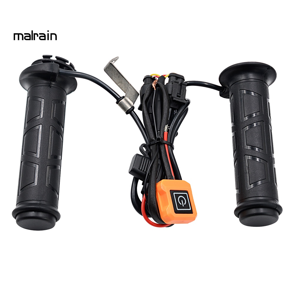 1 Cặp Đệm Sưởi Ấm Tay Lái Xe Máy 12V 3 Chỗ Bằng Điện