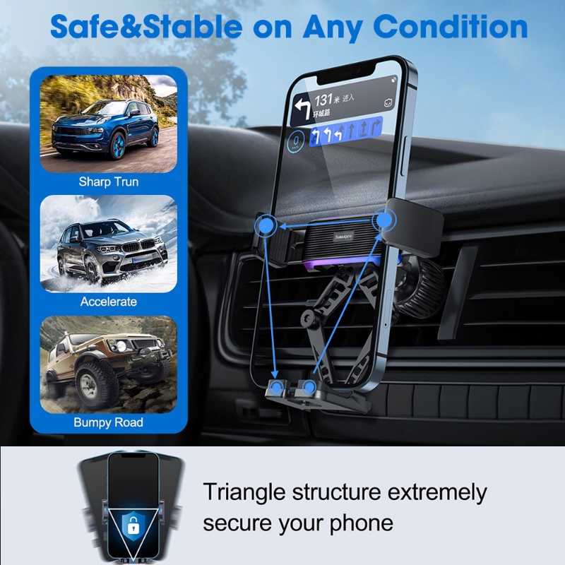 Giá Đỡ Điện Thoại / Thiết Bị Định Vị GPS Chống Trượt Tùy Chỉnh Tiện Dụng Cho Xe Hơi