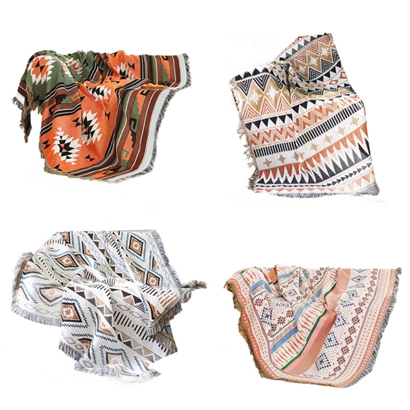 Vỏ Chăn Trải Sô Pha In Họa Tiết Phong Cách Bohemian