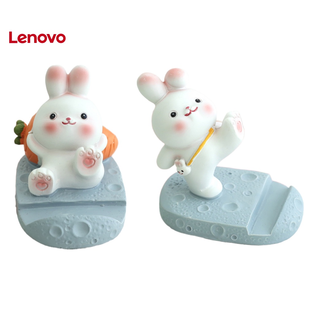Giá Đỡ Điện Thoại Để Bàn Bằng Resin Hình Thỏ Hoạt Hình Dễ Thương