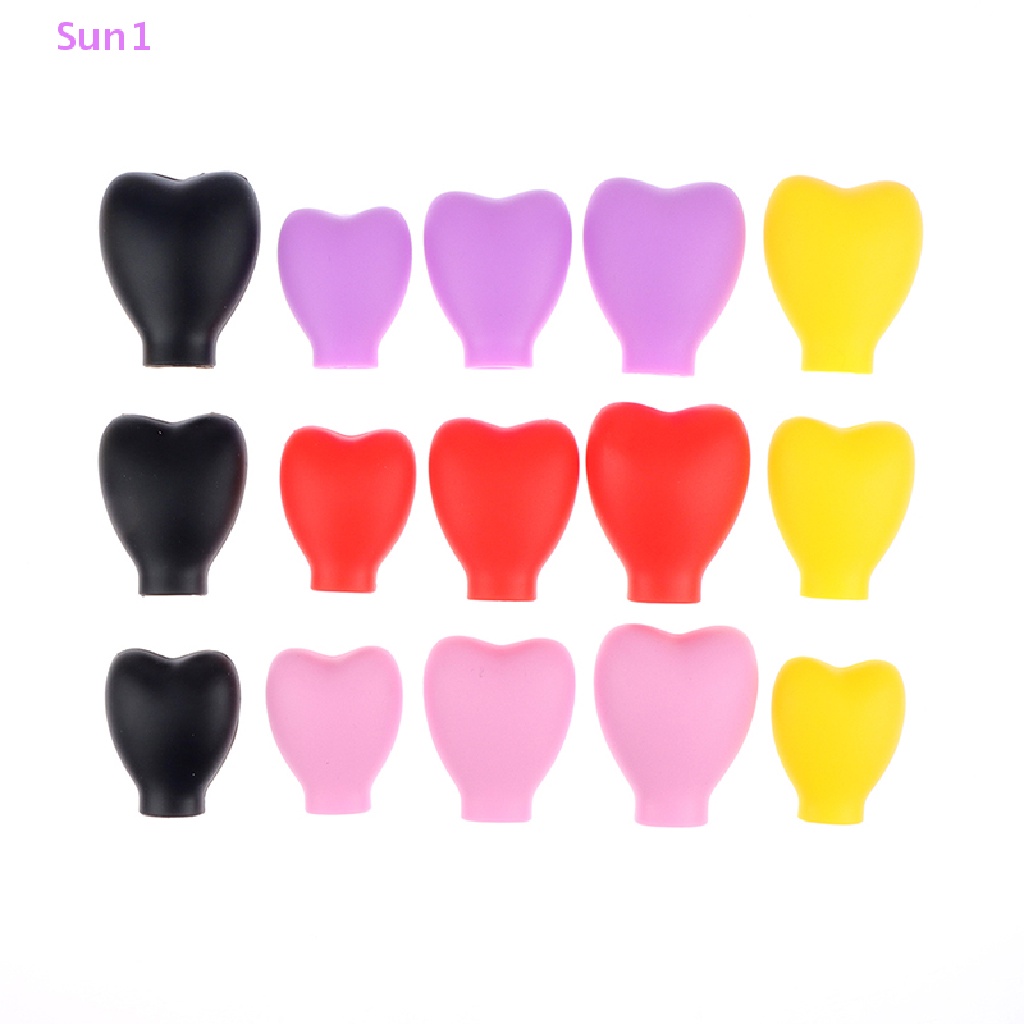 Set 3 Hộp Silicone Đựng Cọ Trang Điểm Chống Bụi Tiện Dụng