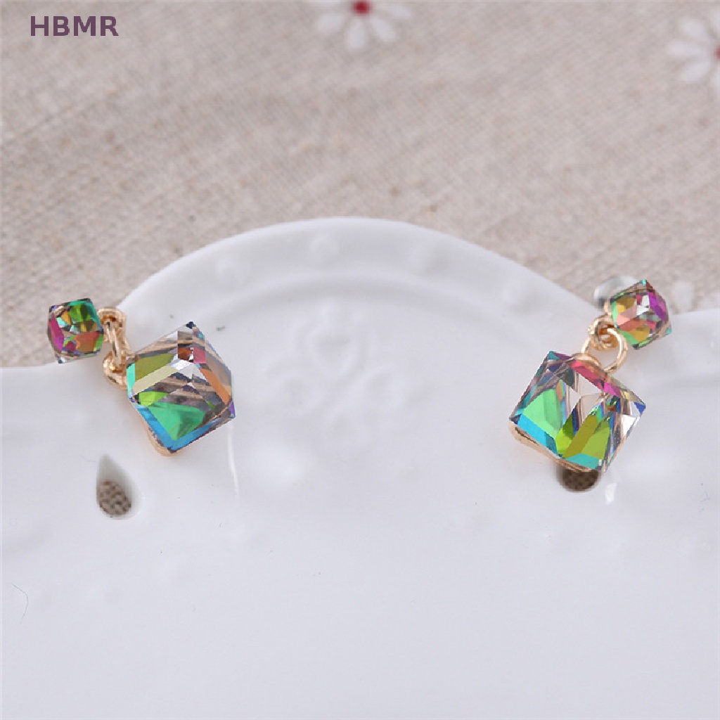 Khuyên Tai Đính Đá zircon Pha Lê Cho Cô Dâu