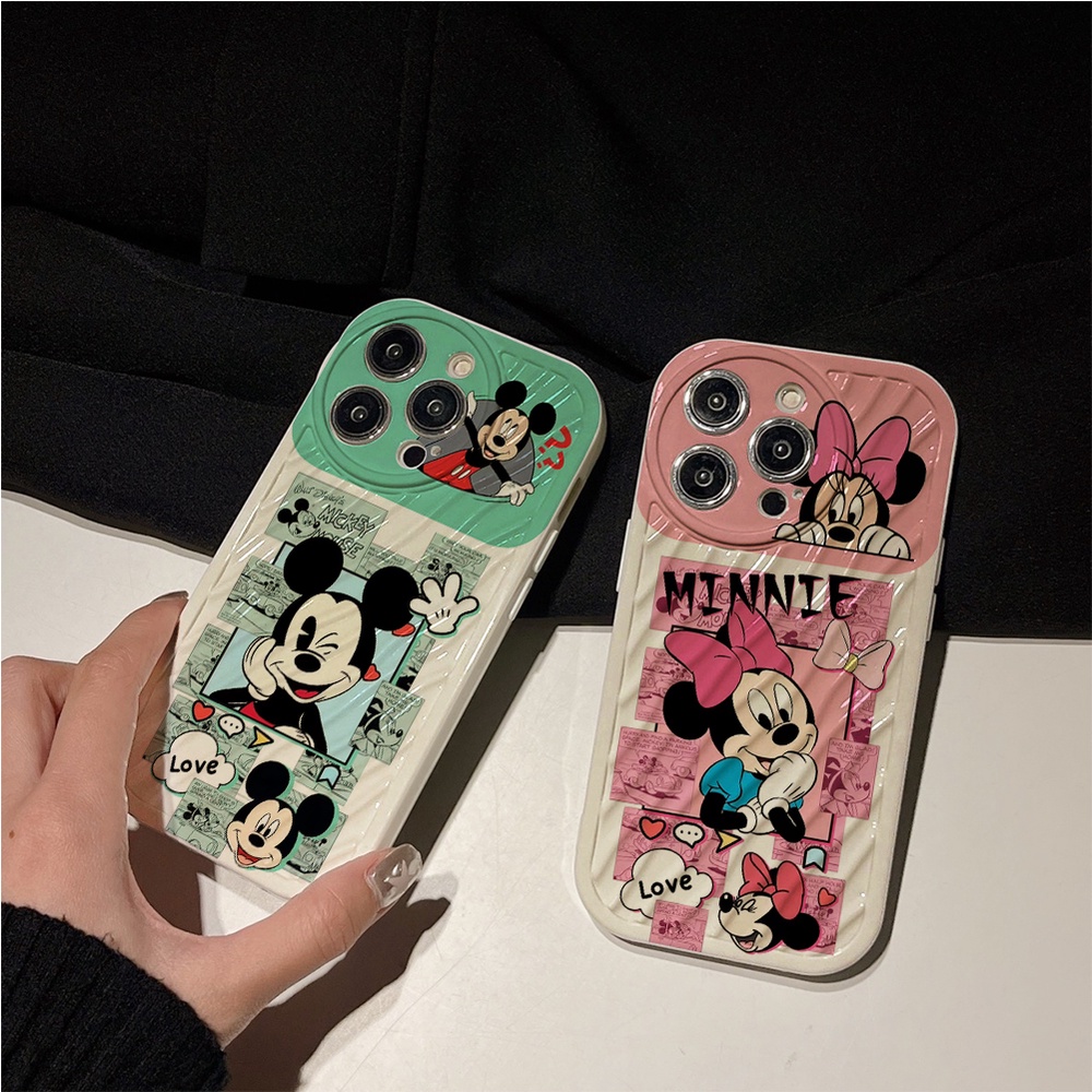 Ốp Điện Thoại TPU Mềm Chống Sốc Hình Disney mickey Minnie Cho IPhone 13 14 12 11 PRO Max Xs Max XR 7 8 Plus