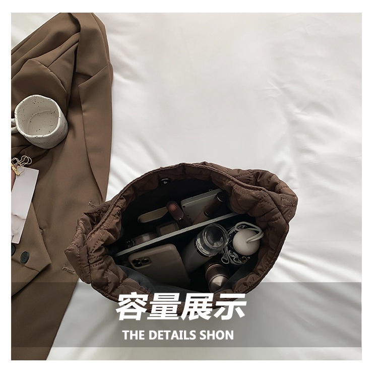 Túi Xách JASMIN NOIR Đeo Vai Chất Liệu Cotton Thiết Kế Đơn Giản Thời Trang Dành Cho Nữ