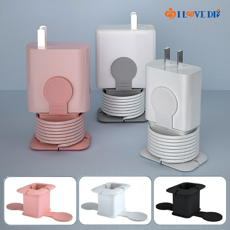 Phụ Kiện Bảo Vệ Dây Cáp Sạc 2 Trong 1 Bằng Silicon Mềm Chống Đứt Tiện Dụng