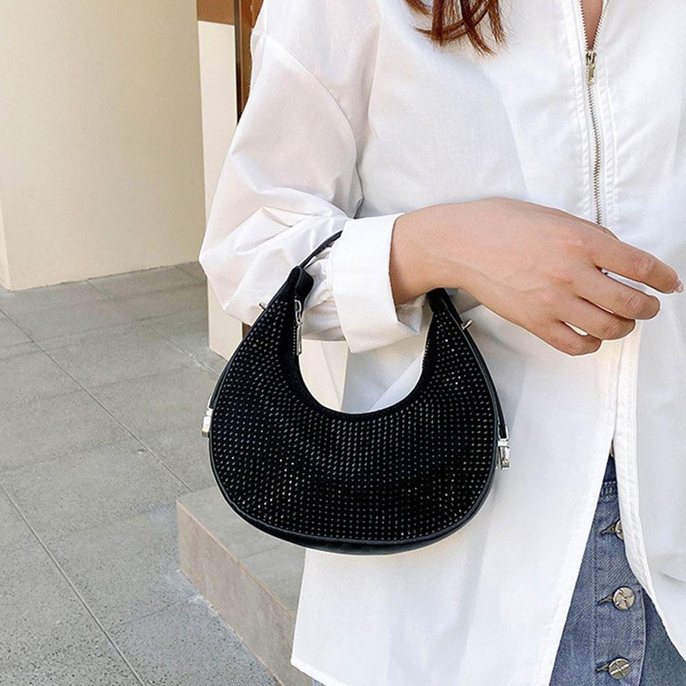 YNATURAL Túi Xách Da PU Kẹp Nách Thời Trang Cho Nữ
