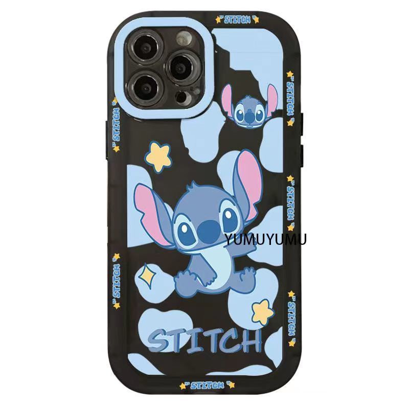 ✅Ốp Điện Thoại Dẻo Trong Suốt Họa Tiết Hoạt Hình Stitch Dễ Thương Cho iPhone 14 / 13pro 12promax iPhone7plus xrins JQ7O