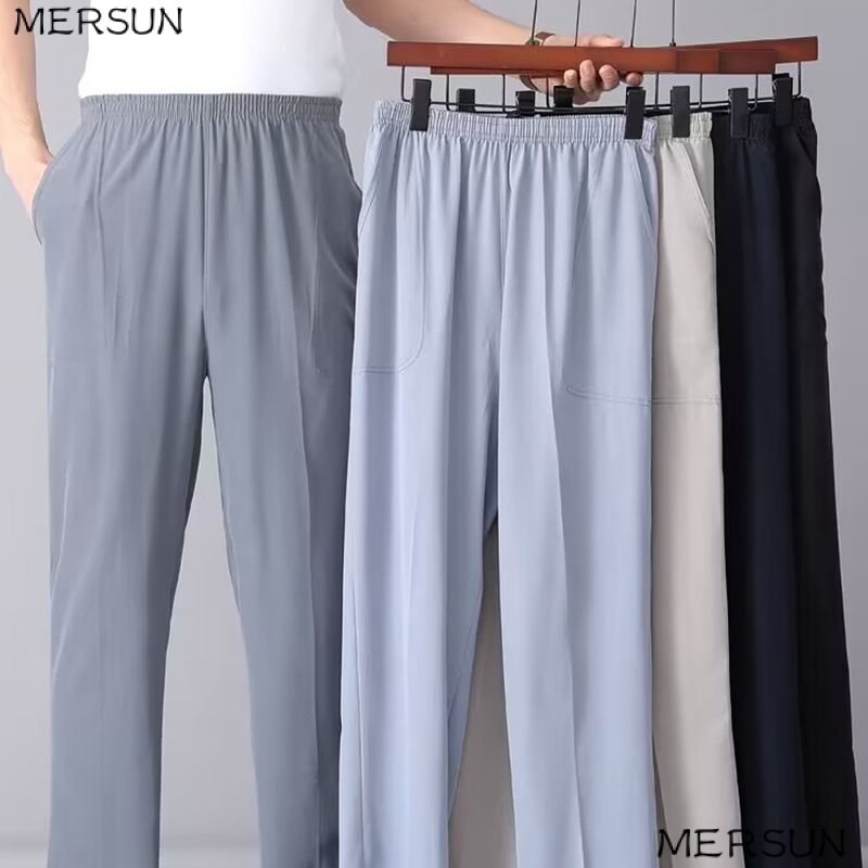 Quần Thể Thao Mùa Hè 2023 2023 Dáng Rộng Lưng Thun Nhanh Khô Thoải Mái Phong Cách Mùa Hè Cho Nam Trung Niên